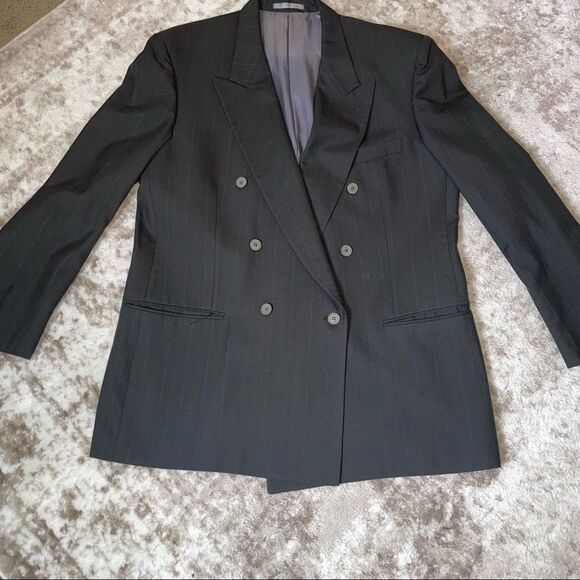 Buttega 100% wool milano coat Charcoal gray sports, blazer, suite jacket SZ 46" - Picture 7 of 12
